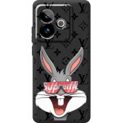 Чорний чохол BoxFace Realme GT 7T 5G looney bunny