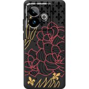 Чорний чохол BoxFace Realme GT 7T 5G FranceFlowers