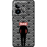 Чорний чохол BoxFace Realme GT 7T 5G Man Pattern