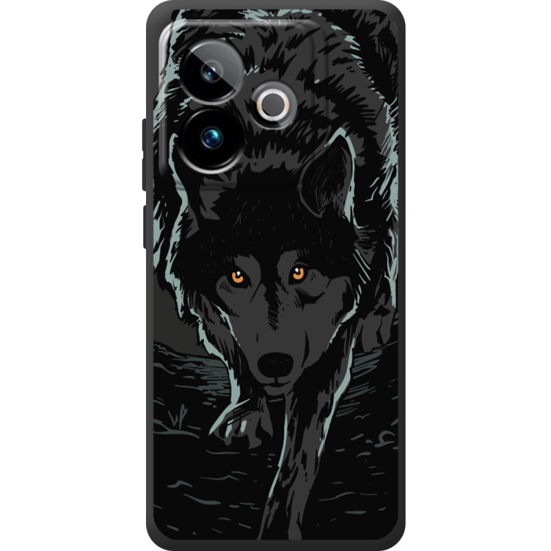 Чорний чохол BoxFace Realme GT 7T 5G Wolf