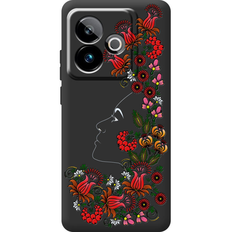 Чорний чохол BoxFace Realme GT 7T 5G 3D Ukrainian Muse