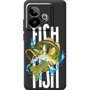Чорний чохол BoxFace Realme GT 7T 5G Fish