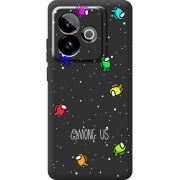 Чорний чохол BoxFace Realme GT 7T 5G Among Us Invisible