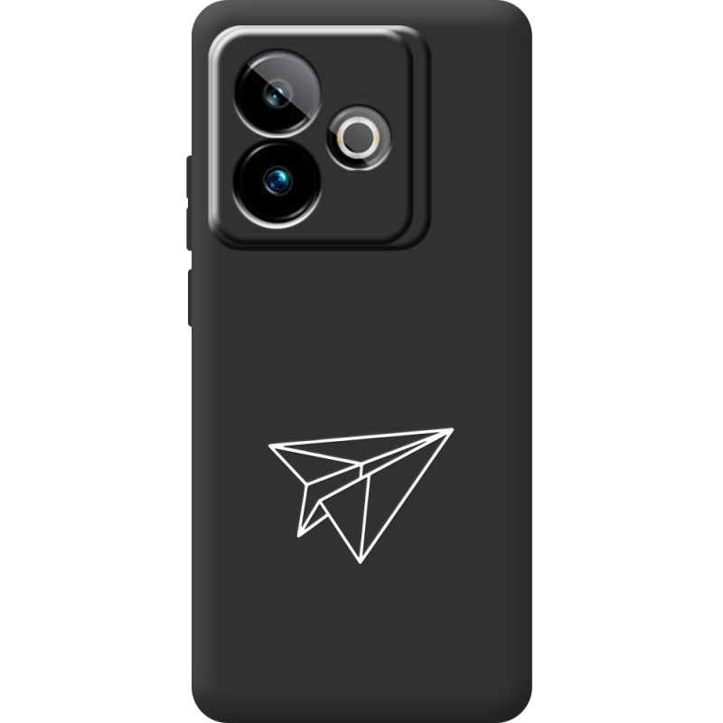 Чорний чохол BoxFace Realme GT 7T 5G Paper Plane