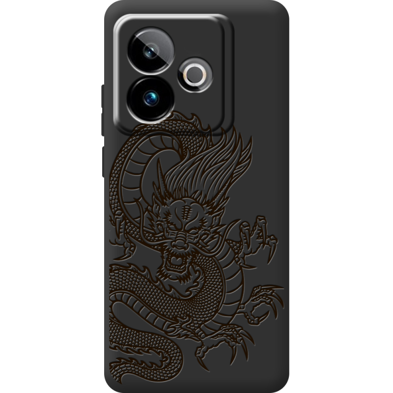 Чорний чохол BoxFace Realme GT 7T 5G Chinese Dragon