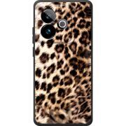 Чорний чохол BoxFace Realme GT 7T 5G Леопардовий