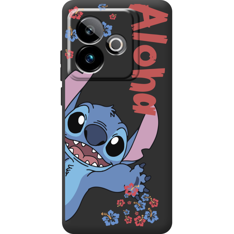 Чорний чохол BoxFace Realme GT 7T 5G Гавайський гість Stich