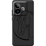Чорний чохол BoxFace Realme GT 7T 5G Horse