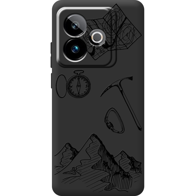 Чорний чохол BoxFace Realme GT 7T 5G Mountains