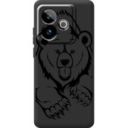 Чорний чохол BoxFace Realme GT 7T 5G Grizzly Bear
