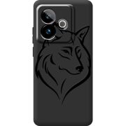 Чорний чохол BoxFace Realme GT 7T 5G Wolf