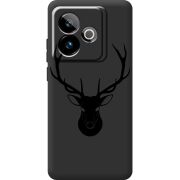 Чорний чохол BoxFace Realme GT 7T 5G Deer