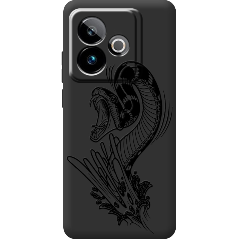 Чорний чохол BoxFace Realme GT 7T 5G Snake