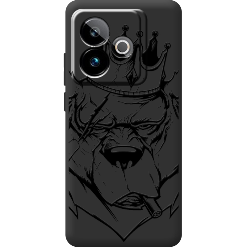 Чорний чохол BoxFace Realme GT 7T 5G Bear King