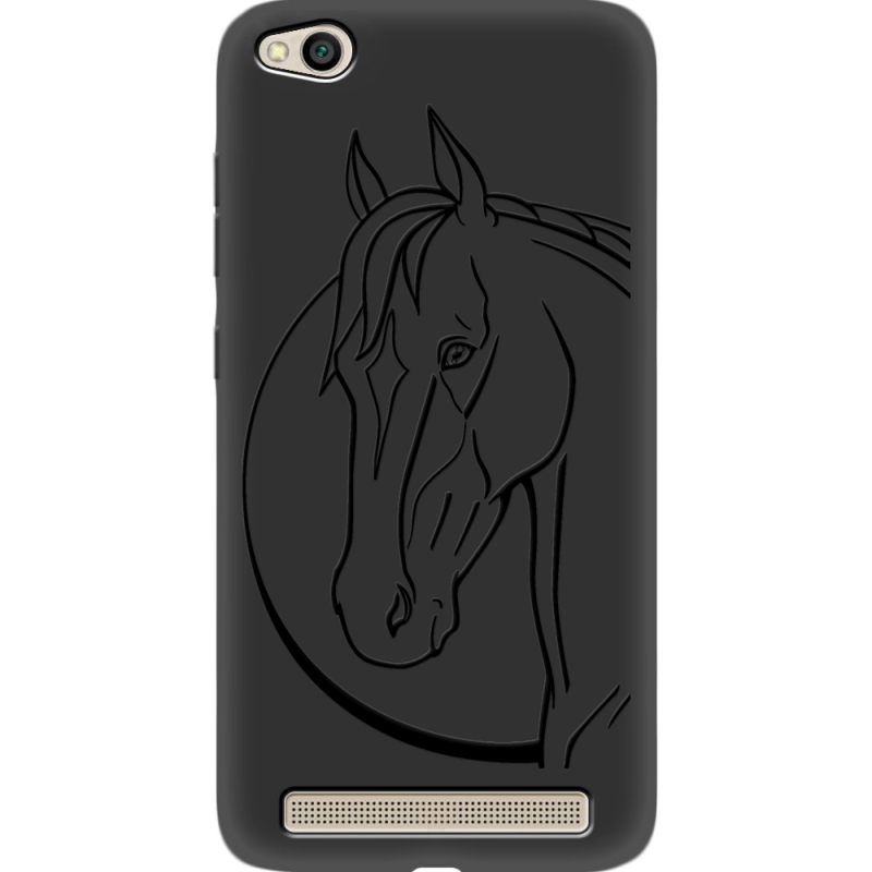 Черный чехол Uprint Xiaomi Redmi 5A Horse