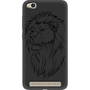 Черный чехол Uprint Xiaomi Redmi 5A Lion