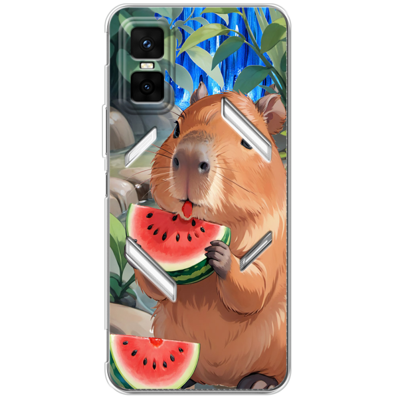 Чохол BoxFace Infinix GT 30 Pro Капібара з кавуном