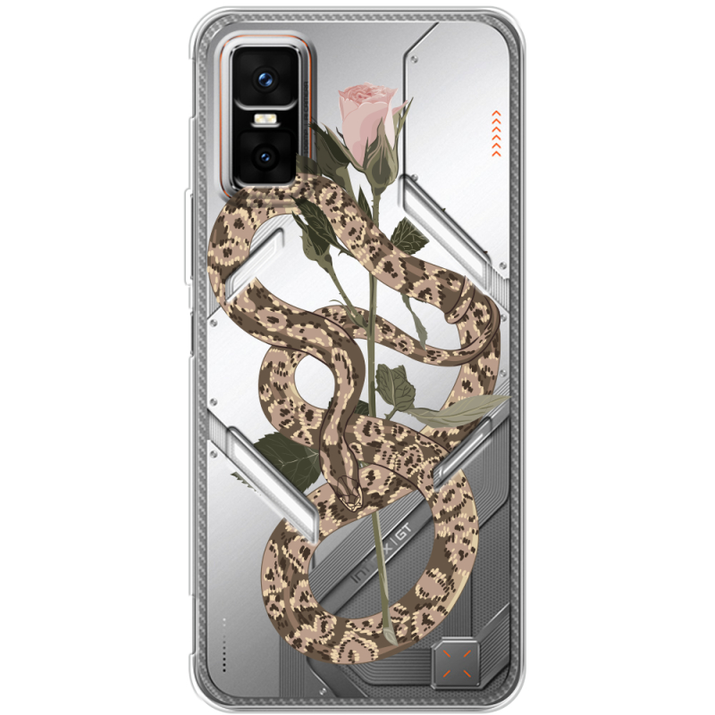 Прозорий чохол BoxFace Infinix GT 30 Pro Glamor Snake