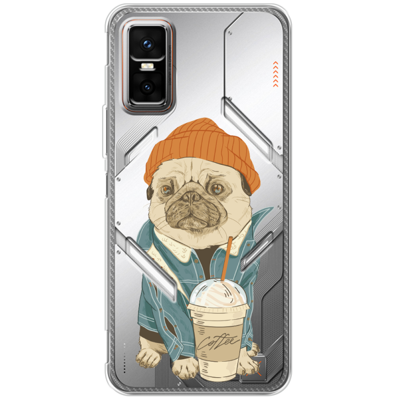 Прозорий чохол BoxFace Infinix GT 30 Pro Dog Coffeeman