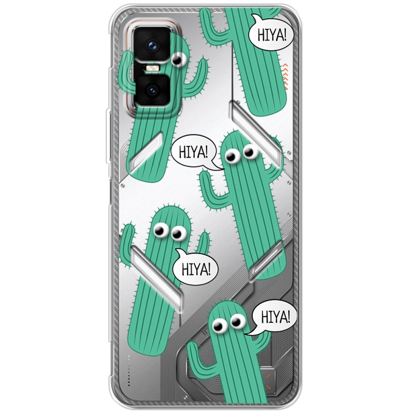 Прозорий чохол BoxFace Infinix GT 30 Pro с 3D-глазками HIYA