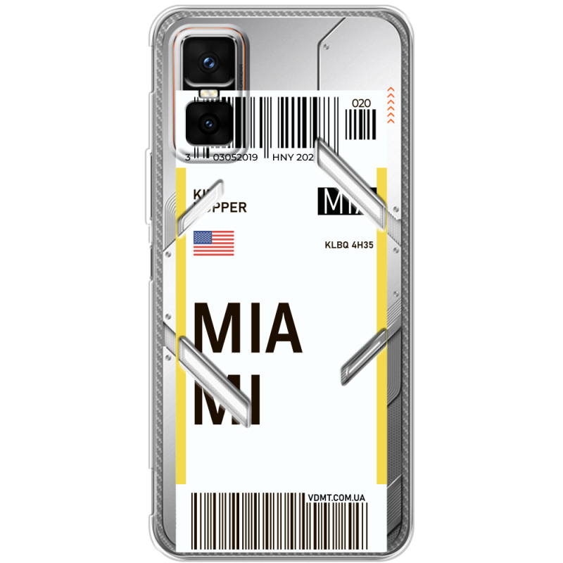 Прозорий чохол BoxFace Infinix GT 30 Pro Ticket Miami
