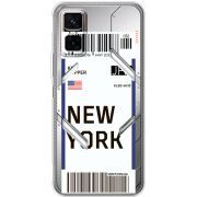 Прозорий чохол BoxFace Infinix GT 30 Pro Ticket New York