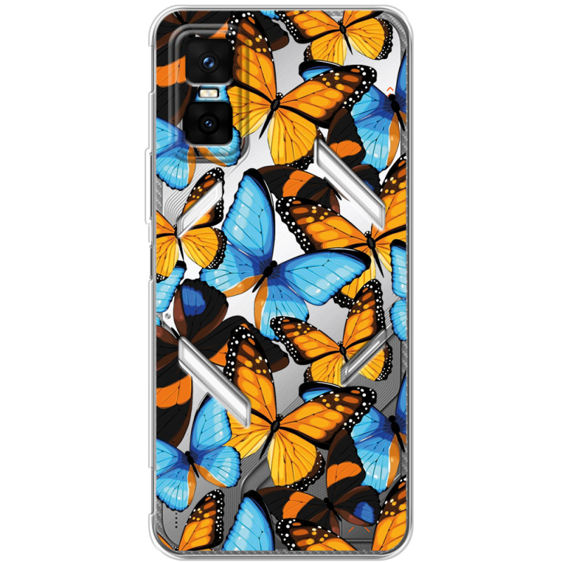 Прозорий чохол BoxFace Infinix GT 30 Pro Butterfly Morpho