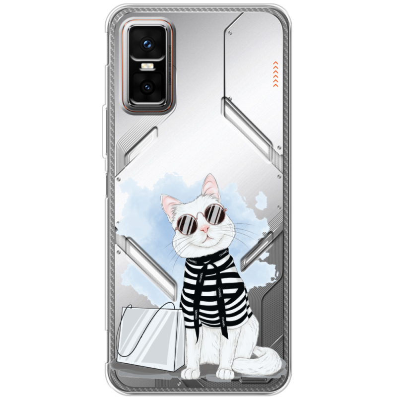 Прозорий чохол BoxFace Infinix GT 30 Pro Cat Style