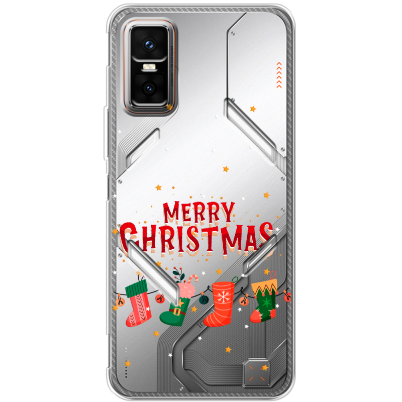 Прозорий чохол BoxFace Infinix GT 30 Pro Merry Christmas