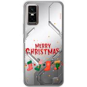 Прозорий чохол BoxFace Infinix GT 30 Pro Merry Christmas