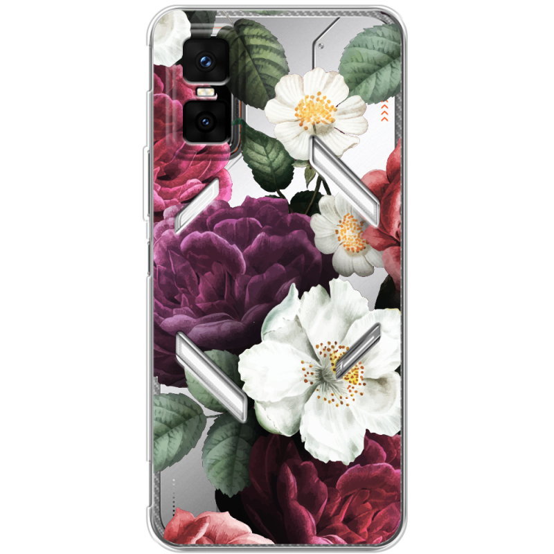 Прозорий чохол BoxFace Infinix GT 30 Pro Floral Dark Dreams