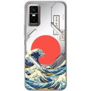 Прозорий чохол BoxFace Infinix GT 30 Pro Большая волна в Канагаве
