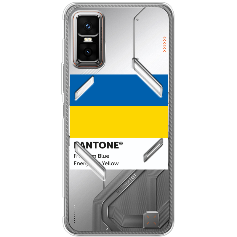 Прозорий чохол BoxFace Infinix GT 30 Pro Pantone вільний синій