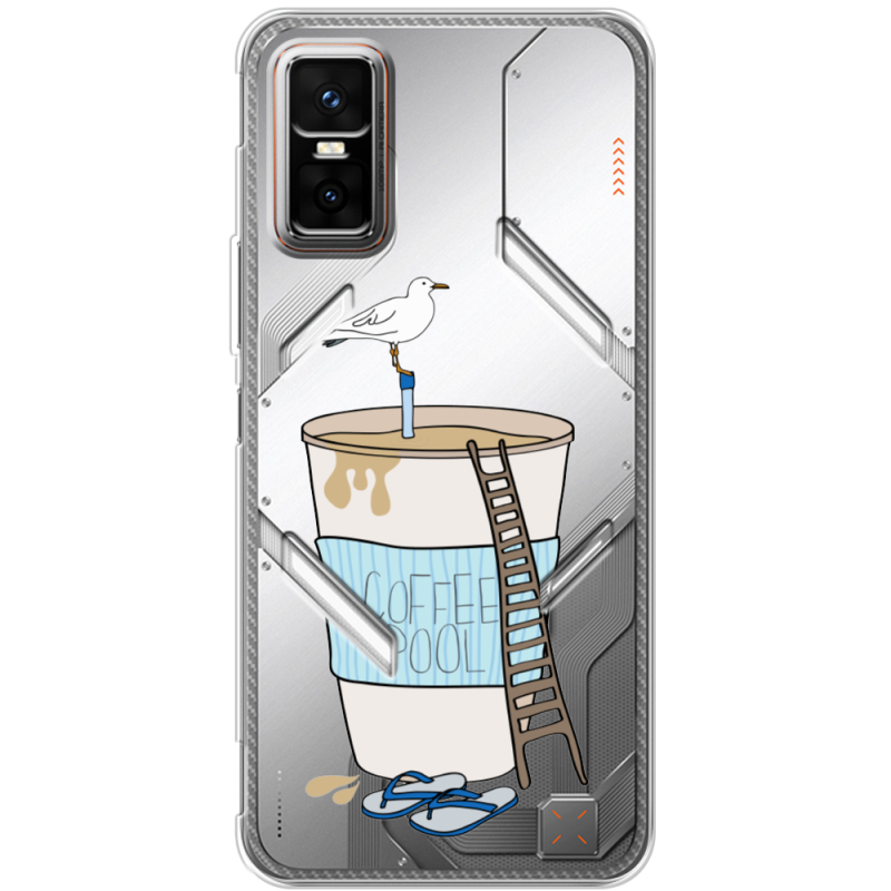 Прозорий чохол BoxFace Infinix GT 30 Pro Segull in Cofee Pool