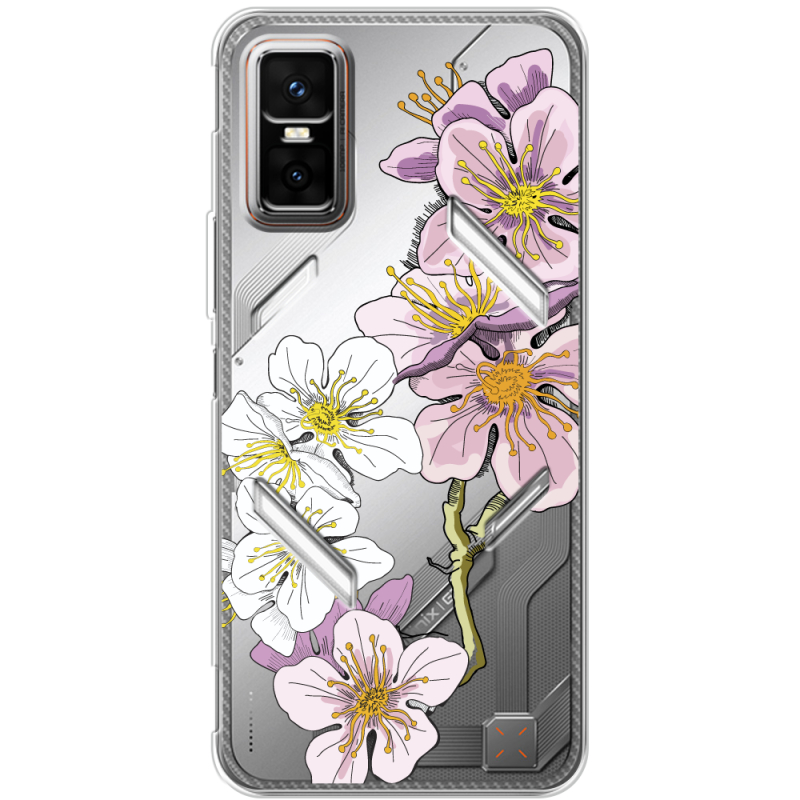 Прозорий чохол BoxFace Infinix GT 30 Pro Cherry Blossom