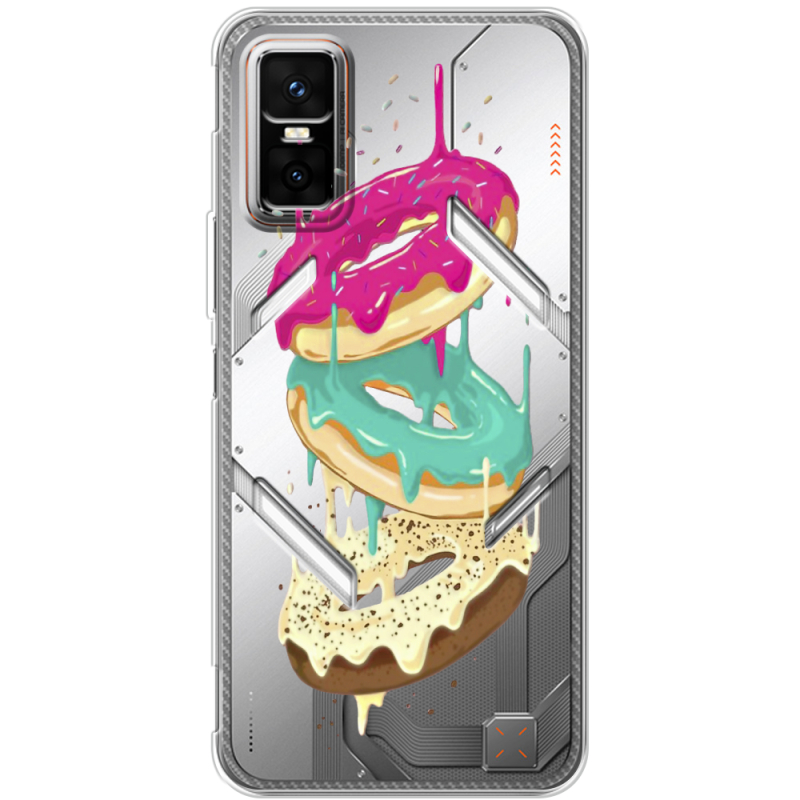 Прозорий чохол BoxFace Infinix GT 30 Pro Donuts