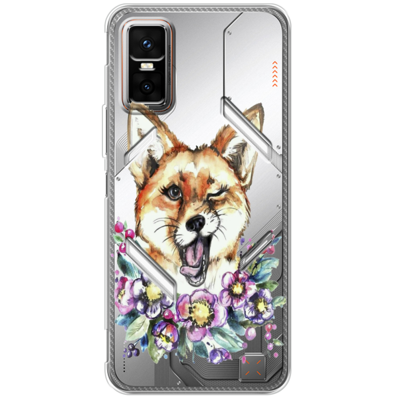 Прозорий чохол BoxFace Infinix GT 30 Pro Winking Fox