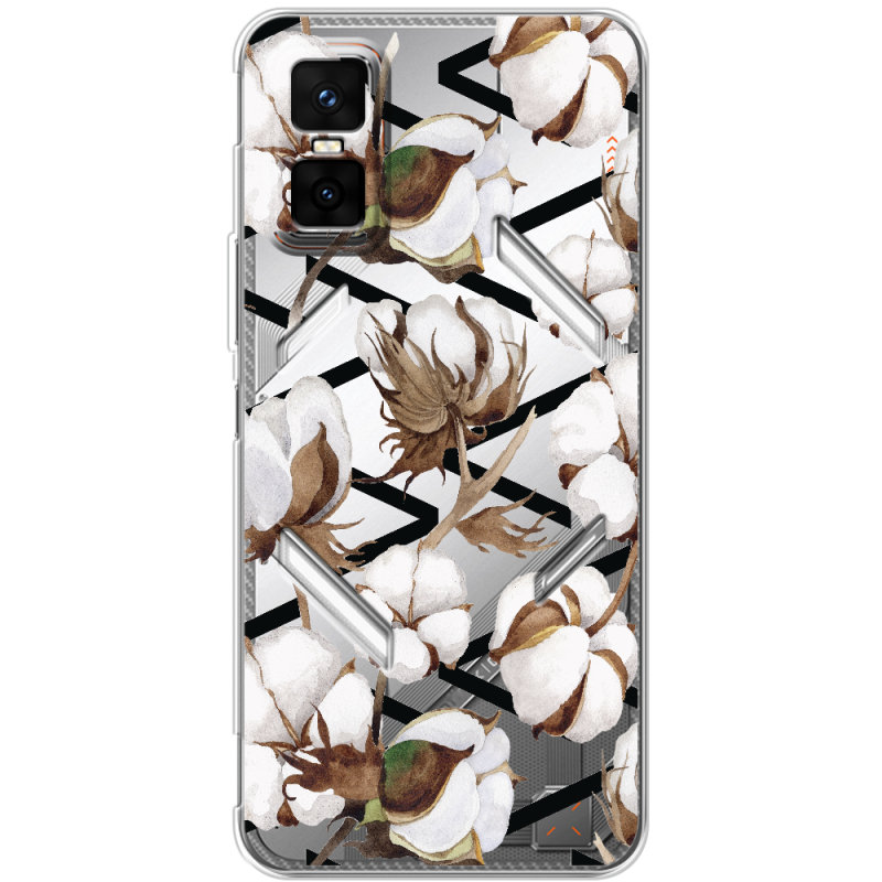 Прозорий чохол BoxFace Infinix GT 30 Pro Cotton flowers