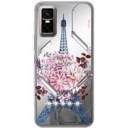 Чохол зі стразами Infinix GT 30 Pro Eiffel Tower