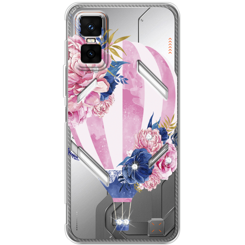 Чохол зі стразами Infinix GT 30 Pro Pink Air Baloon