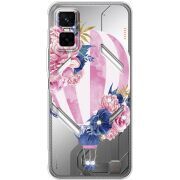 Чохол зі стразами Infinix GT 30 Pro Pink Air Baloon