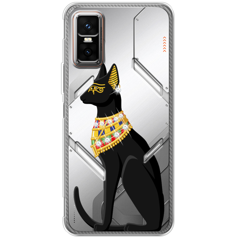 Чохол зі стразами Infinix GT 30 Pro Egipet Cat