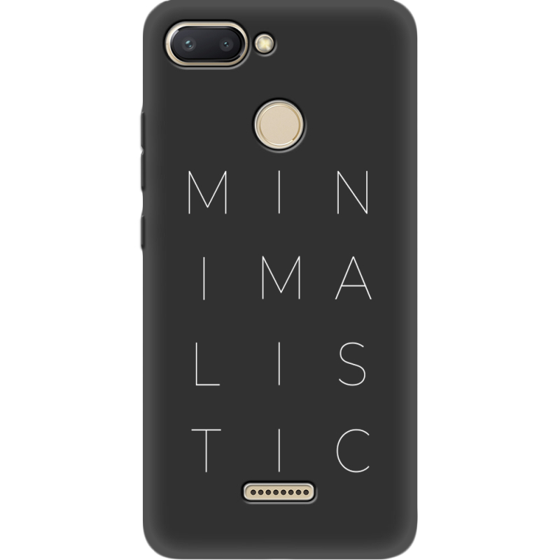 Черный чехол Uprint Xiaomi Redmi 6 Minimalistic
