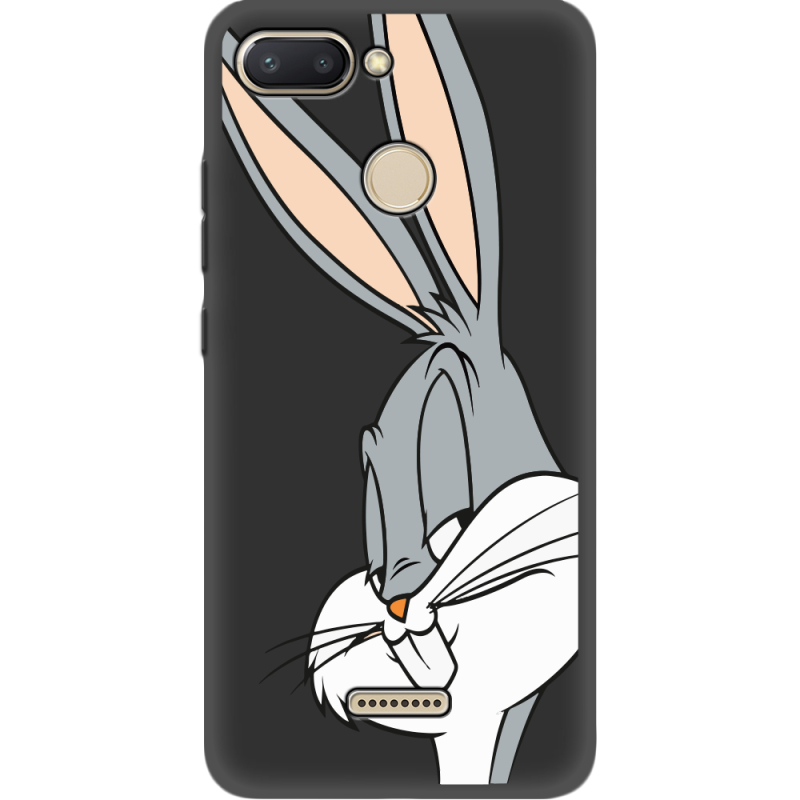 Черный чехол Uprint Xiaomi Redmi 6 Lucky Rabbit