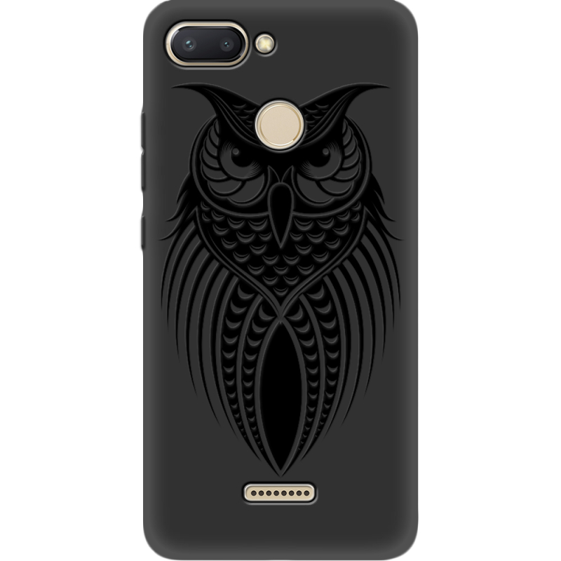 Черный чехол Uprint Xiaomi Redmi 6 Owl