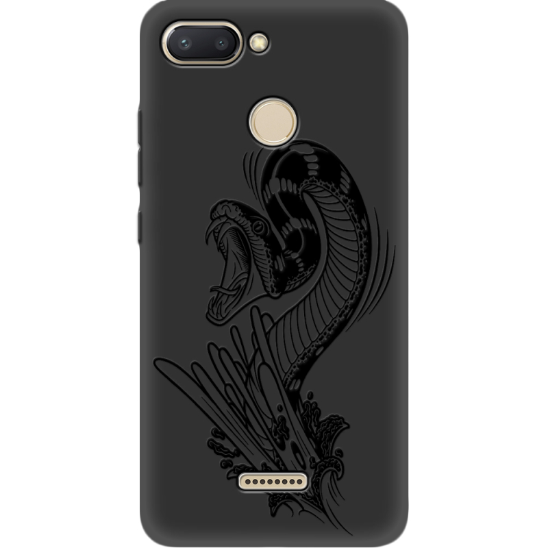 Черный чехол Uprint Xiaomi Redmi 6 Snake