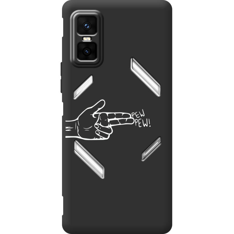 Чорний чохол BoxFace Infinix GT 30 Pro Pew Pew