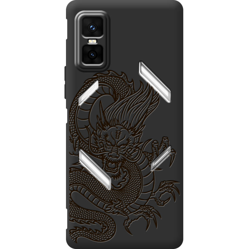 Чорний чохол BoxFace Infinix GT 30 Pro Chinese Dragon