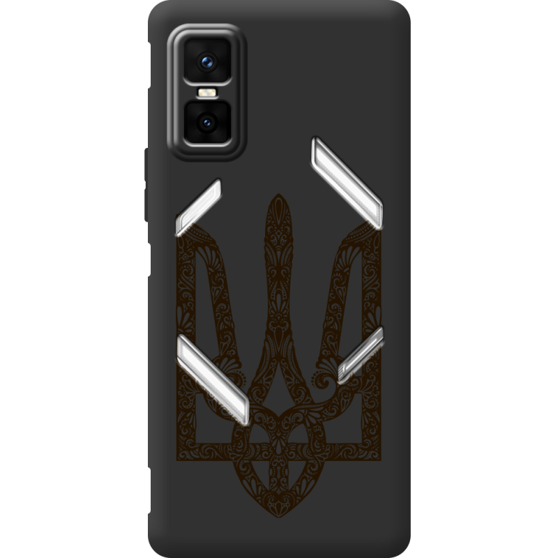 Чорний чохол BoxFace Infinix GT 30 Pro Ukrainian Trident