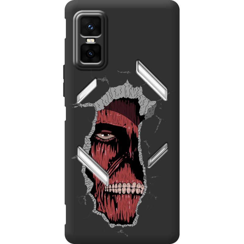 Чорний чохол BoxFace Infinix GT 30 Pro Нападение на Титана